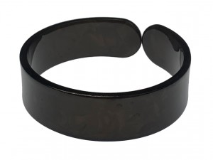 Faux Turtle Shell Bracelet 20mm - Black